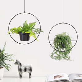 Aberto Design Jardinera de Metal Negra